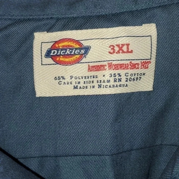 Relaxed Fit Short Sleeve Work Shirt, Charcoal Gray NWOT - Picture 5 of 7